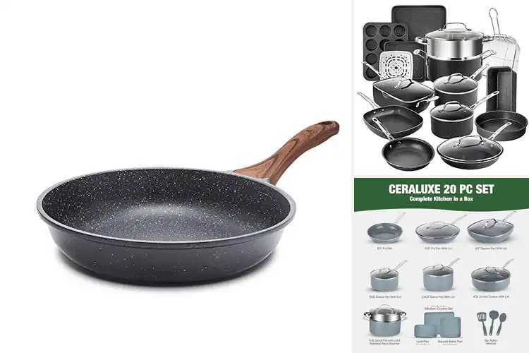 Detailed view of 10 Best Healthy Stone Cookware Pans for Effortless Cooking