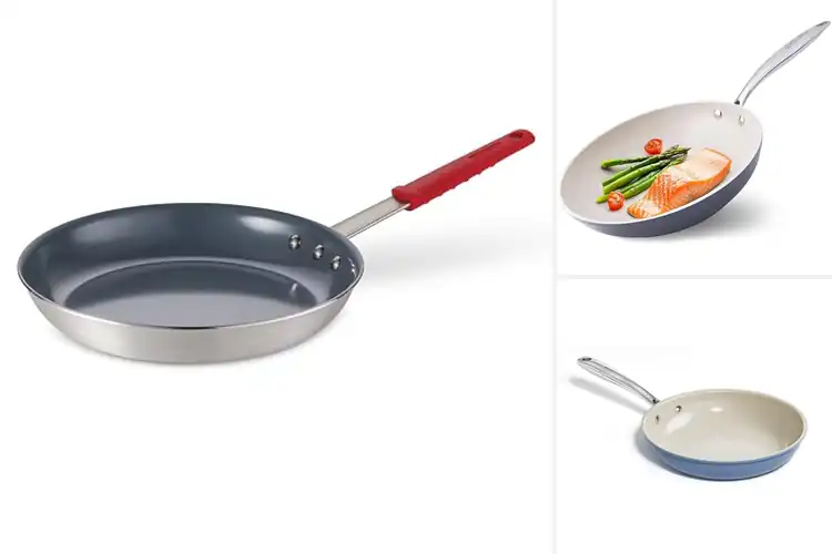Detailed view of 10 Best Heavy Duty Aluminum Frying Pans With Ceramic Coating