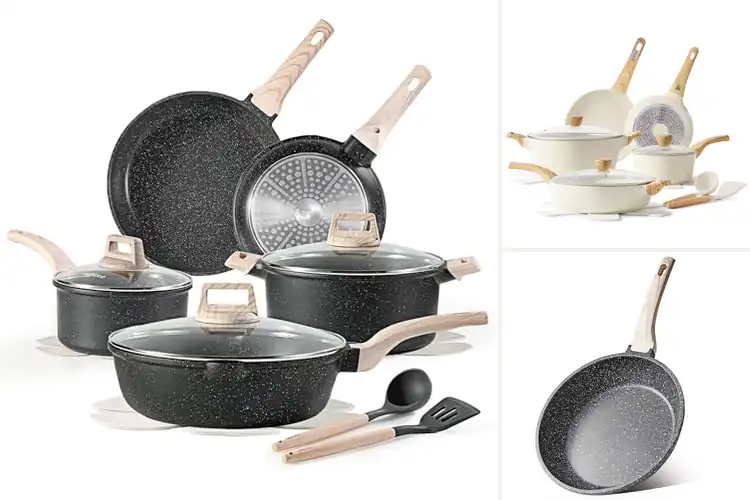 Detailed view of 10 Best Induction Compatible Pans: Even Heat & Sturdy