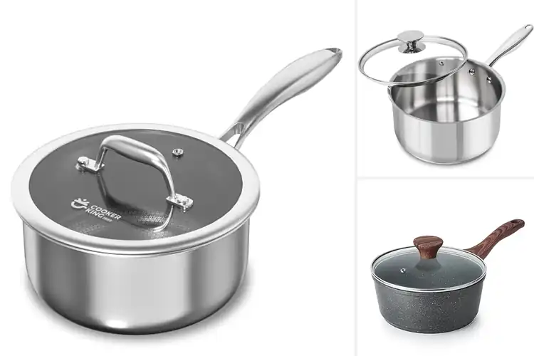 Detailed view of 10 Best Induction Compatible Sauce Pans: Even Heat & Easy Clean
