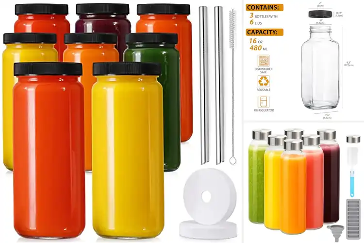 Detailed view of 10 Best Juice Storage Jars: Freshness for Days