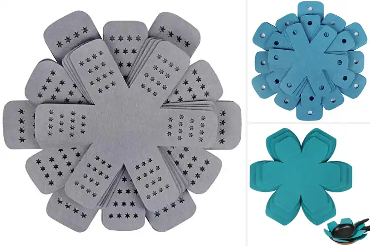 Detailed view of Best Kitchen Stackable Protective Pads For Cookware