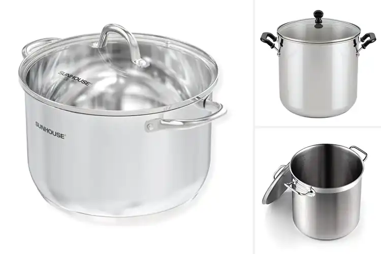 Detailed view of Best Large Stockpots 11 QT For Big Batches