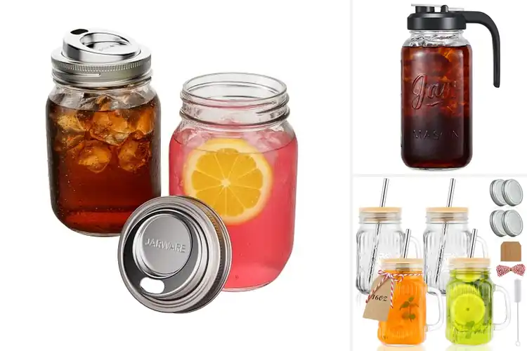 Detailed view of Best Mason Jar Drink Containers