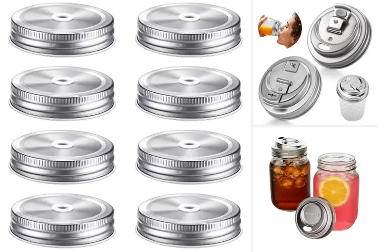Detailed view of Best Mason Jar Drink Lids