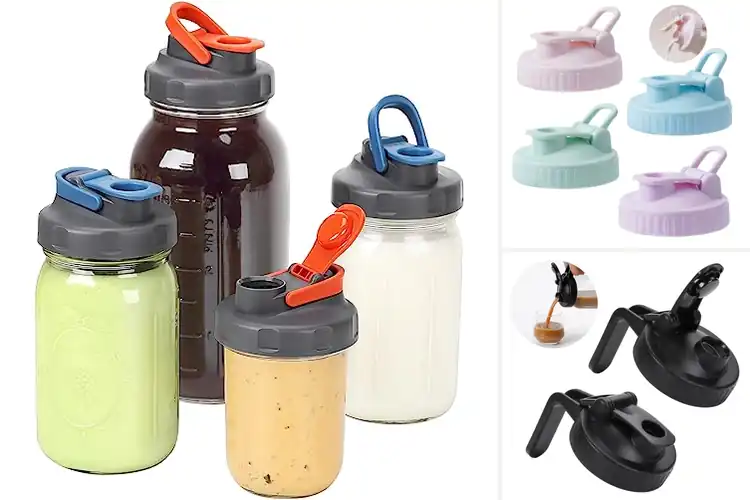 Detailed view of Best Mason Jar Pour Spout Lids