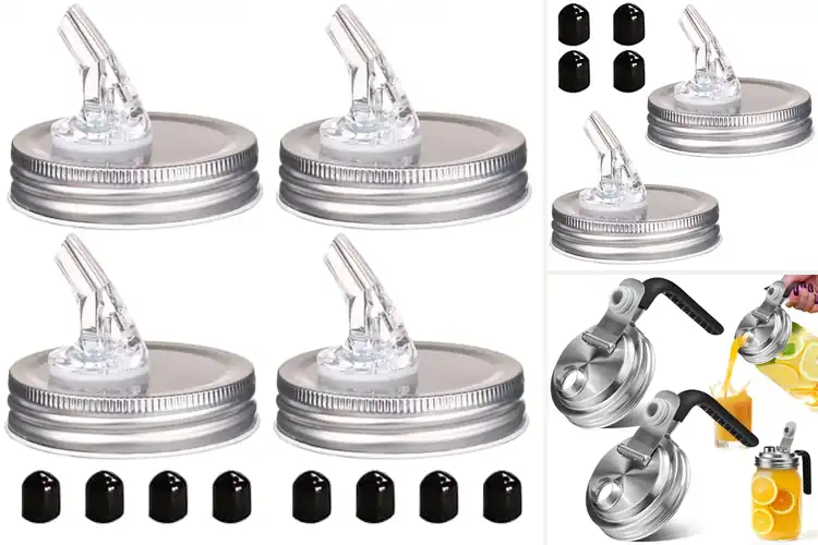 Detailed view of Best Mason Jar Pourers: Leak-Proof & Easy Liquid Dispensing