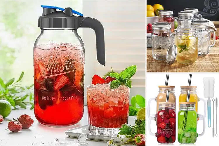 Detailed view of 10 Best Mason Jars For Beverages: Fresh, Leak-Proof Sips