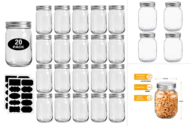 Detailed view of 10 Best Mason Jars for Crafts: Create Amazing Decor