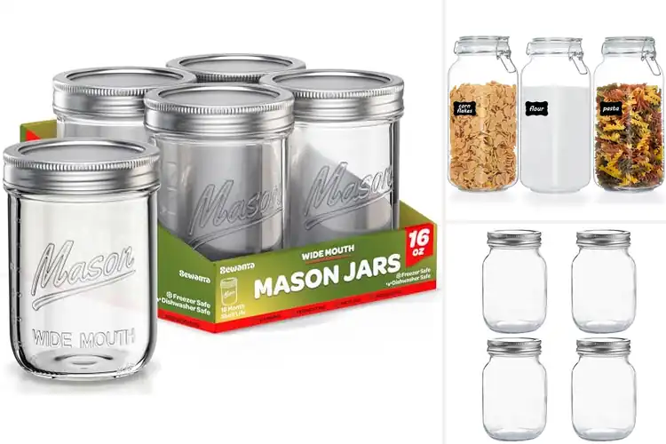 Detailed view of 10 Best Mason Jars for Kitchen: Fresh & Organized