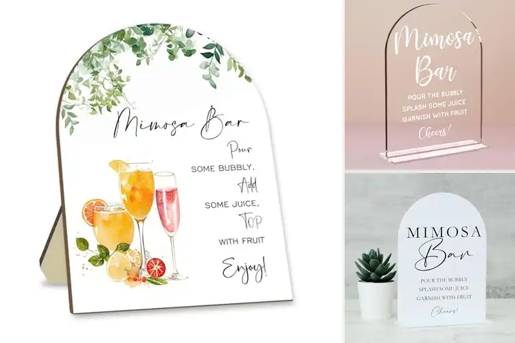 Detailed view of 16 Best Mimosa Bar Signs for Stylish Gatherings