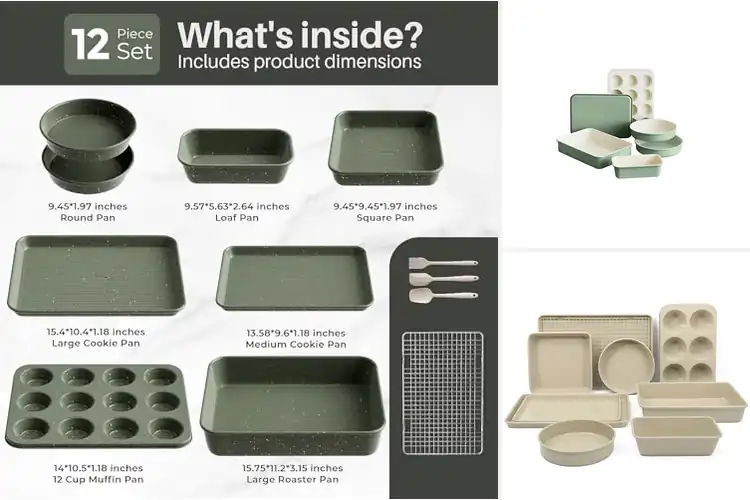 Detailed view of Best Non-Toxic Ceramic Bakeware Sets