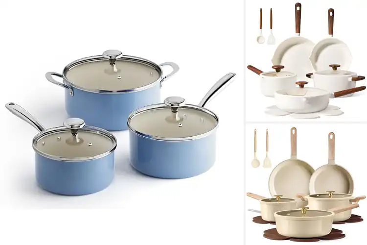 Detailed view of Best Non Toxic Cookware Stockpot With No PTFE PFAS PFOA