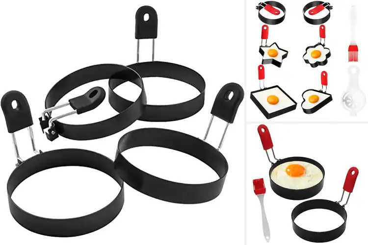 Detailed view of 10 Best Nonstick Brunch Egg Ring Sets for Perfect Eggs