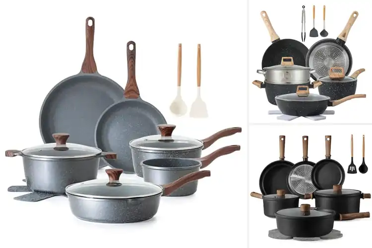 Detailed view of Best Nonstick Cookware Sets 16 Pieces