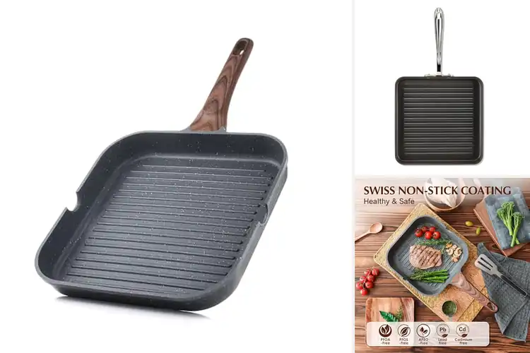 Detailed view of 10 Best Nonstick Grill Pans for Flavorful Meals