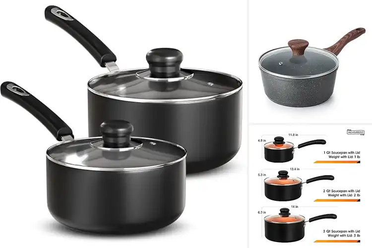 Detailed view of 10 Best Nonstick Saucepans with Lids for quick cleanup