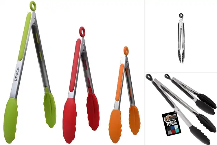 Detailed view of 10 Best Nonstick Tongs for Effortless Cooking Success