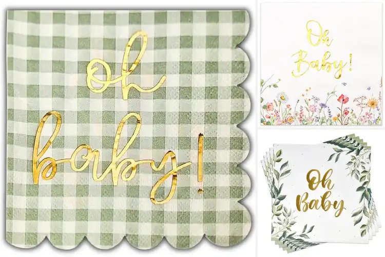 Detailed view of 10 Best Oh Baby Brunch Napkins to Elevate Your Event Style