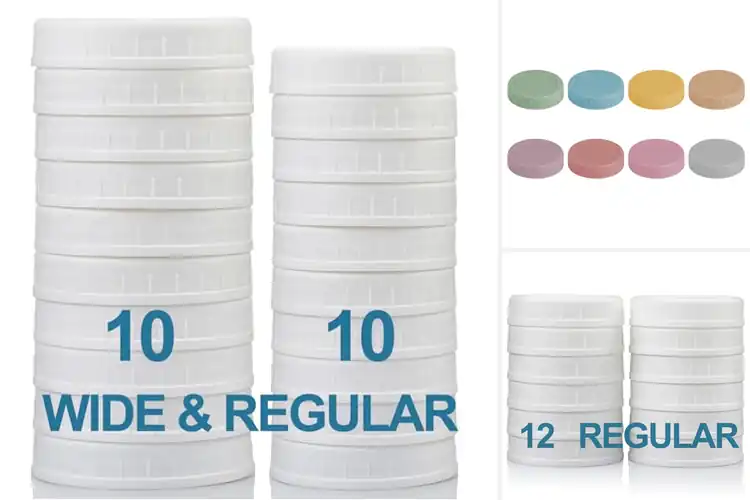 Detailed view of Best Plastic Mason Jar Lids: Freshness Secured