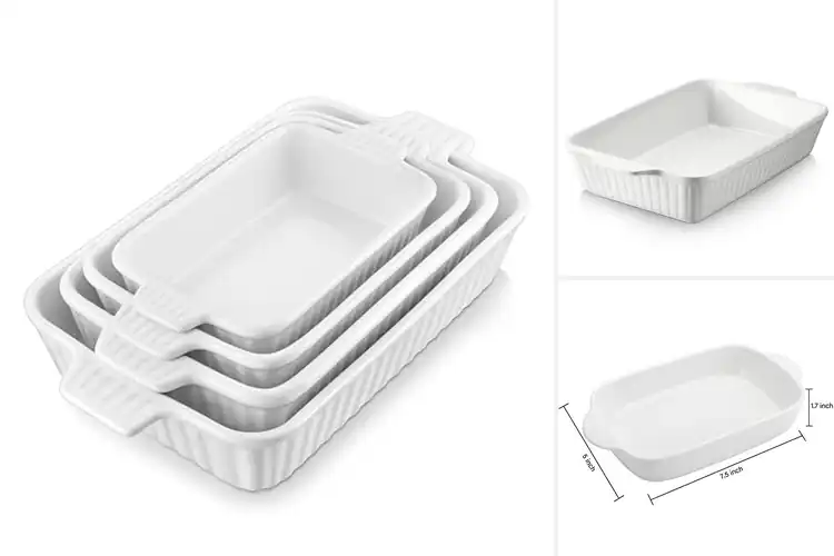 Detailed view of Best Porcelain Baking Dishes for Perfect, Effortless Cooking