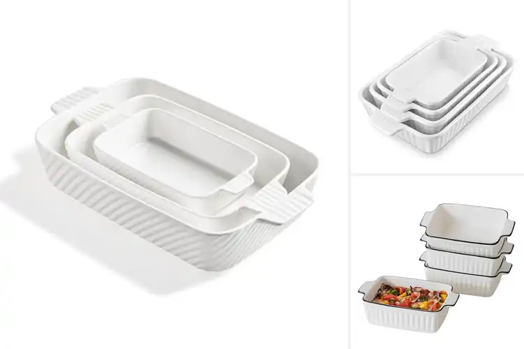 Detailed view of Best Porcelain Casserole Dishes For Oven Set