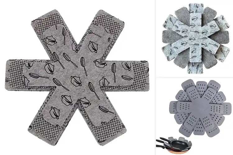 Detailed view of Best Pot And Pan Protectors Set