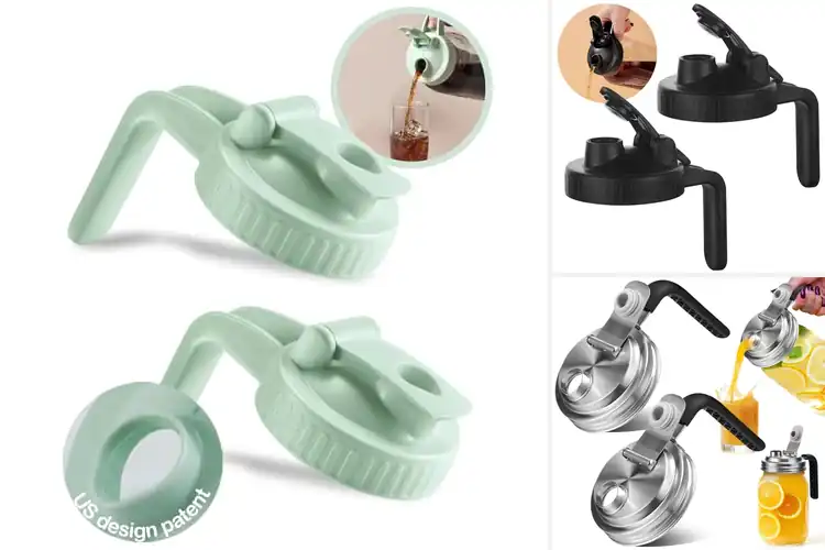 Detailed view of Best Pour Spout Mason Jar Lids
