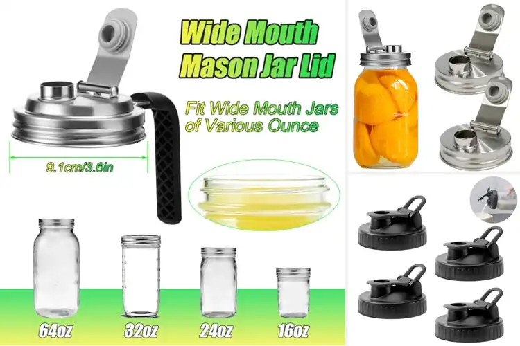 Detailed view of Best Pouring Mason Jar Lids For Dressing