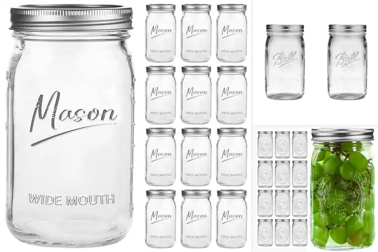 Detailed view of 10 Best Quart Wide Mouth Mason Jars Sets For Canning – Top