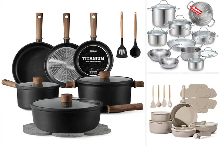 Detailed view of Best Rapid Even Heating Cookware Sets