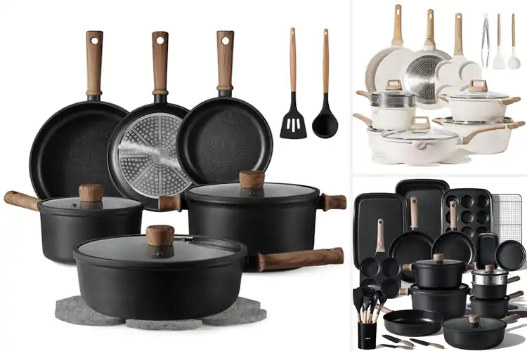 Detailed view of Best Rapid Heating Pots And Pans Sets