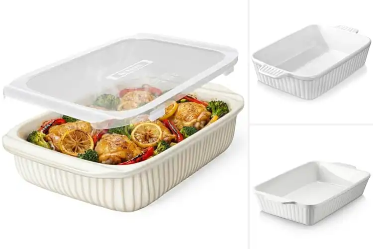 Detailed view of Best Rectangular Lasagna Casserole Dishes With Handles