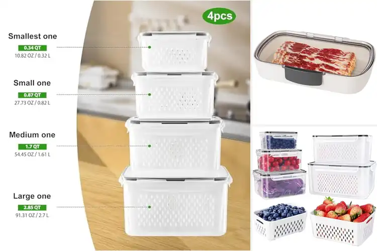 Detailed view of Best Refrigerator-Safe Food Containers