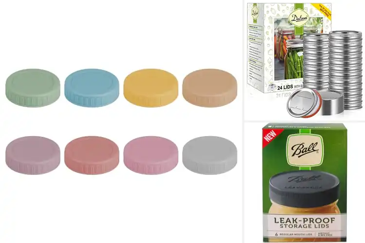 Detailed view of Best Regular Mouth Mason Jar Lids for Fresh & Secure Storage