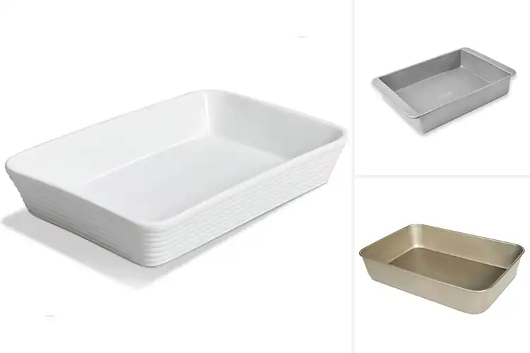Detailed view of Best Ribbed Design Lasagna Pans