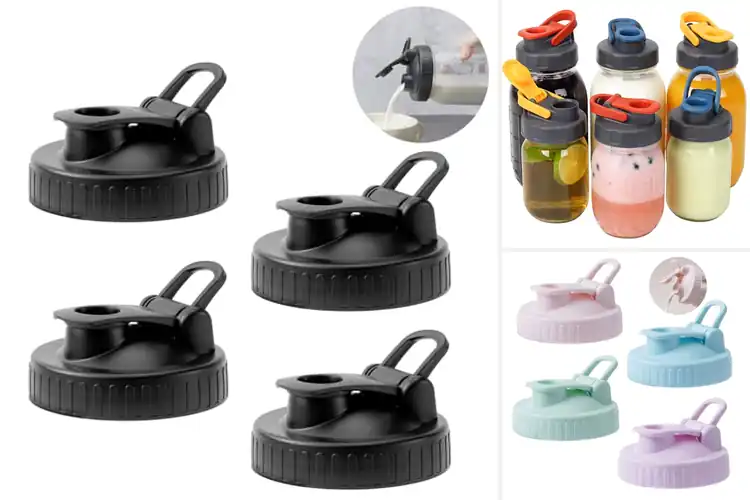 Detailed view of Best Salad Dressing Pouring Lids For Ball Jars