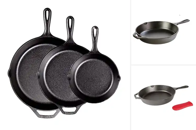Detailed view of 10 Best Seasoned Cast Iron Skillets for Perfect Sear