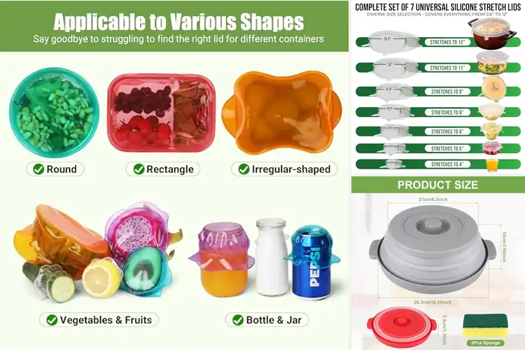 Detailed view of 10 Best Silicone Covers: Keep Food Fresh