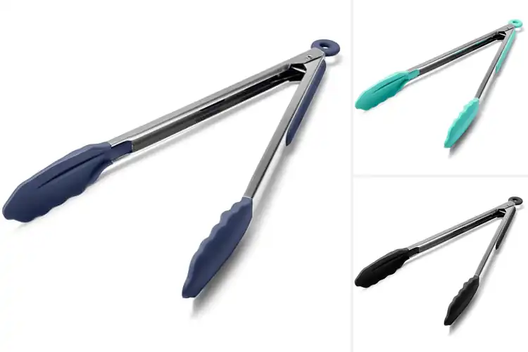 Detailed view of 10 Best Silicone Tongs for Effortless Cooking