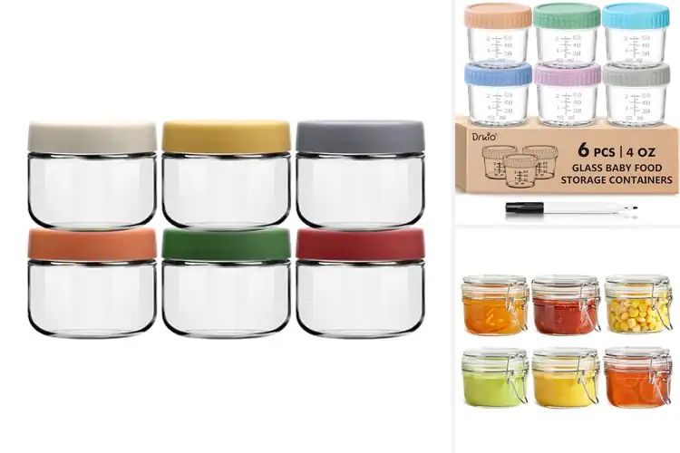 Detailed view of 10 Best Small Food Storage Jars: Fresh Meals Made Easy