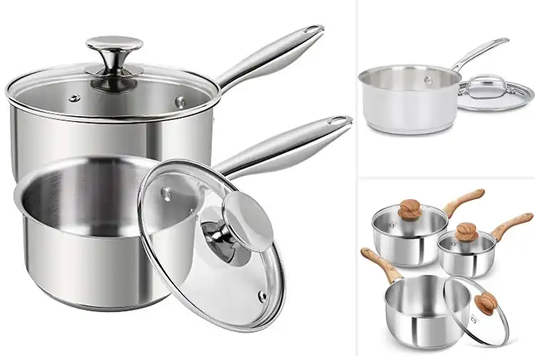 Detailed view of 10 Best Stainless-Steel-Base Saucepans: Top Picks