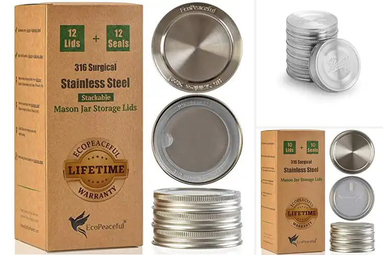 Detailed view of Best Stainless Steel Jar Lids