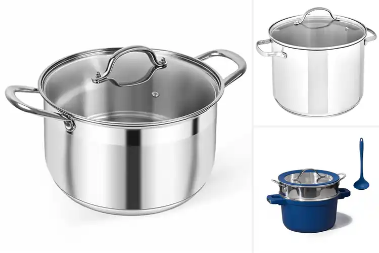 Detailed view of 10 Best Stockpots: Cook Like a Pro