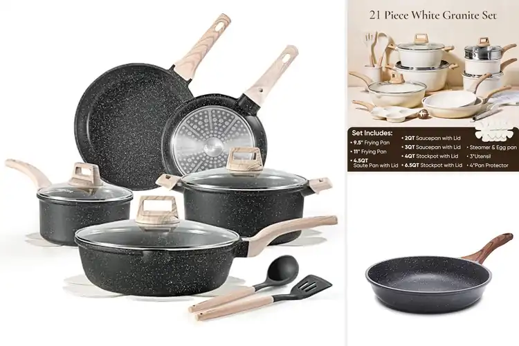 Detailed view of 10 Best Stone Cookware: Cook Like a Pro