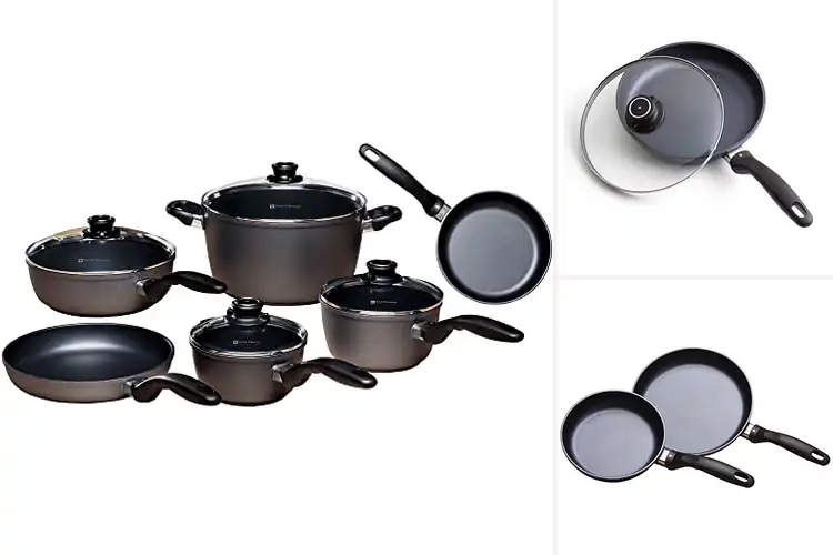 Detailed view of 10 Best Swiss Coated Cookware: Effortless Nonstick Meals