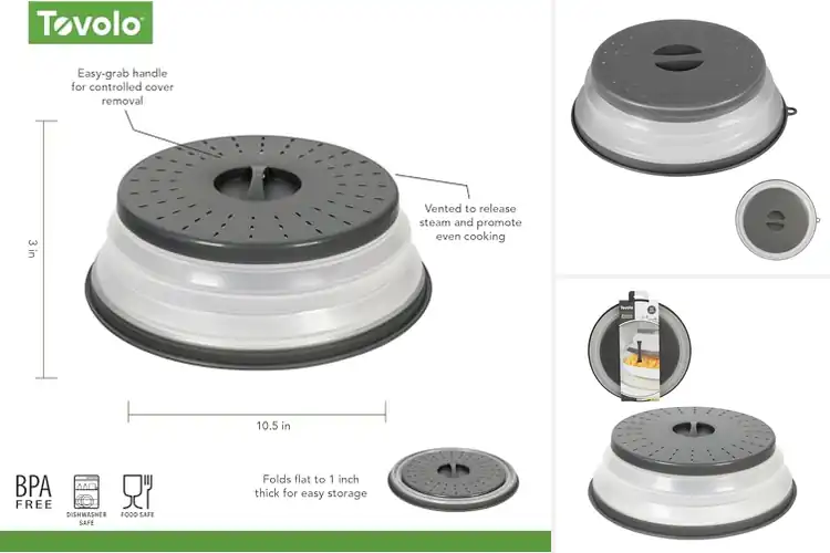 Detailed view of 10 Best Vented Silicone Splatter Guards: Prevent Microwave Mess