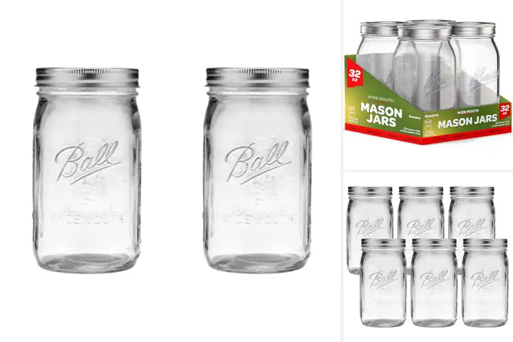 Detailed view of 10 Best Wide Mouth Mason Jars For Pickling: Keep Pickles Crisp