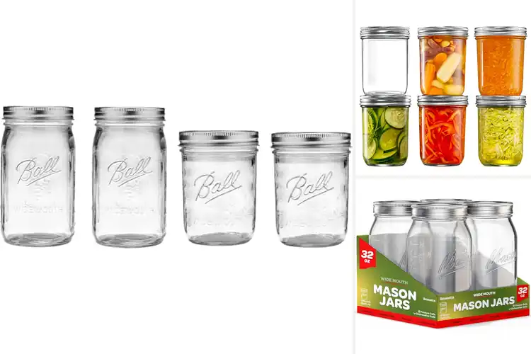 Detailed view of 10 Best Wide Mouth Mason Jars Sets: Seal Fresh