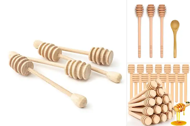 Detailed view of 10 Best Wooden Honey Dippers for Perfect Drizzles